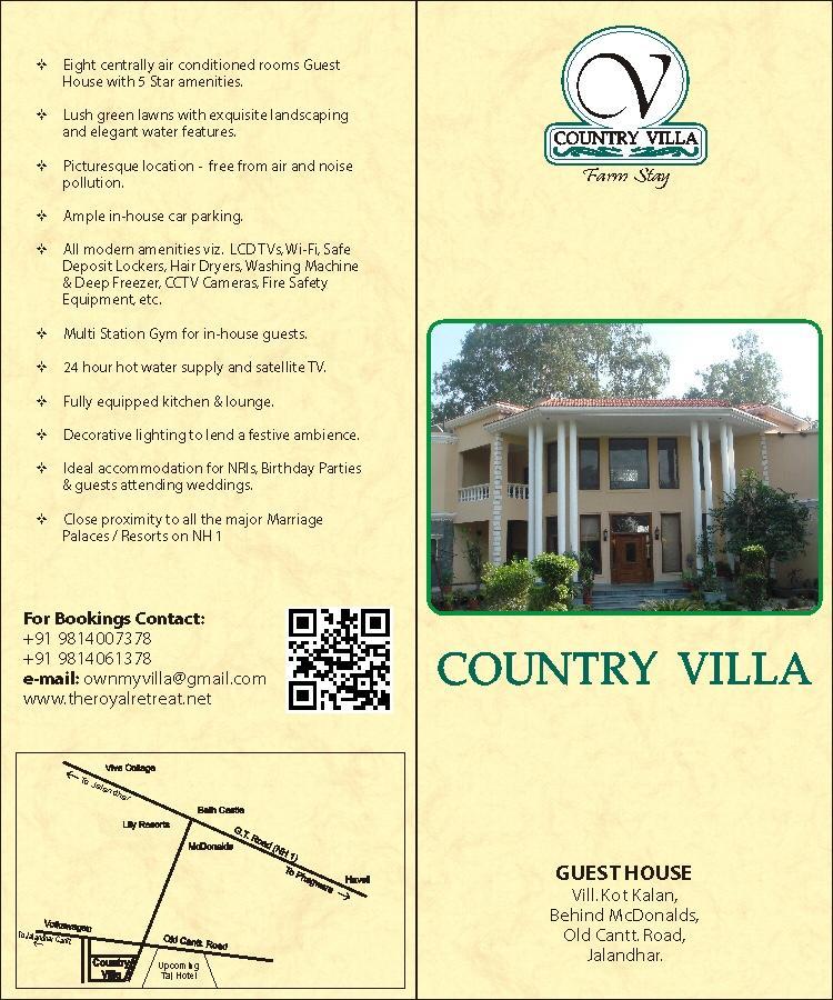 Country Villa Jalandhar Exterior photo